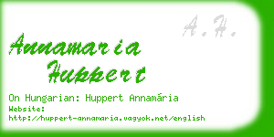 annamaria huppert business card